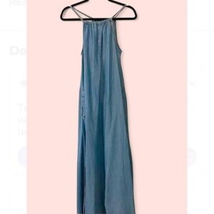 H&M Blue Denim Maxi Dress
